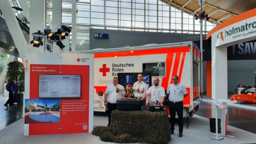 Drohnenstaffel auf der Interschutz 2022 in Hannover